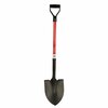 Workforce Round Point Shovel, 28in Fiberglass Handle, Heavy Duty 16 Gauge Steel Head 1235-1